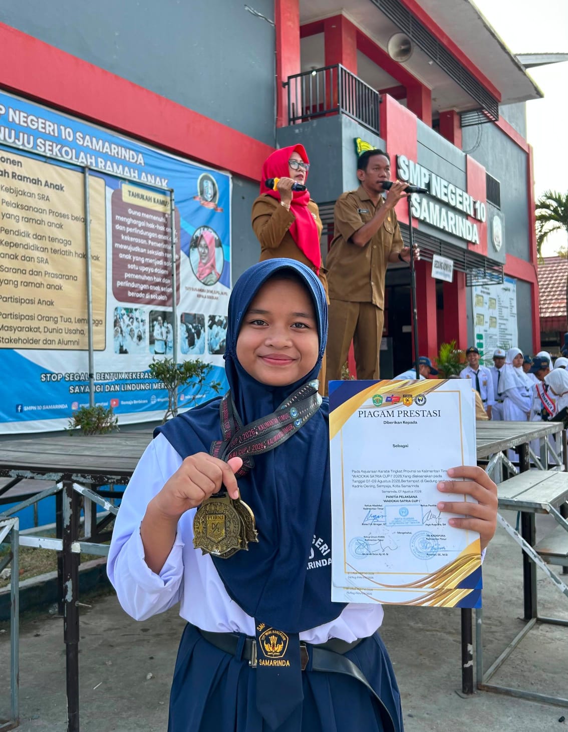 JUARA 1 KUMITE SOLO, KUMITE REGU, KATA, PADA WODODOKAI SATRIA CUP